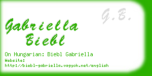 gabriella biebl business card